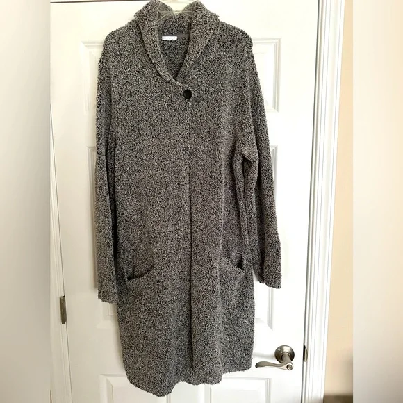 Jjill sweater coat. Perfect for the cold weather. Marled gray tones. XL - Picture 1 of 4